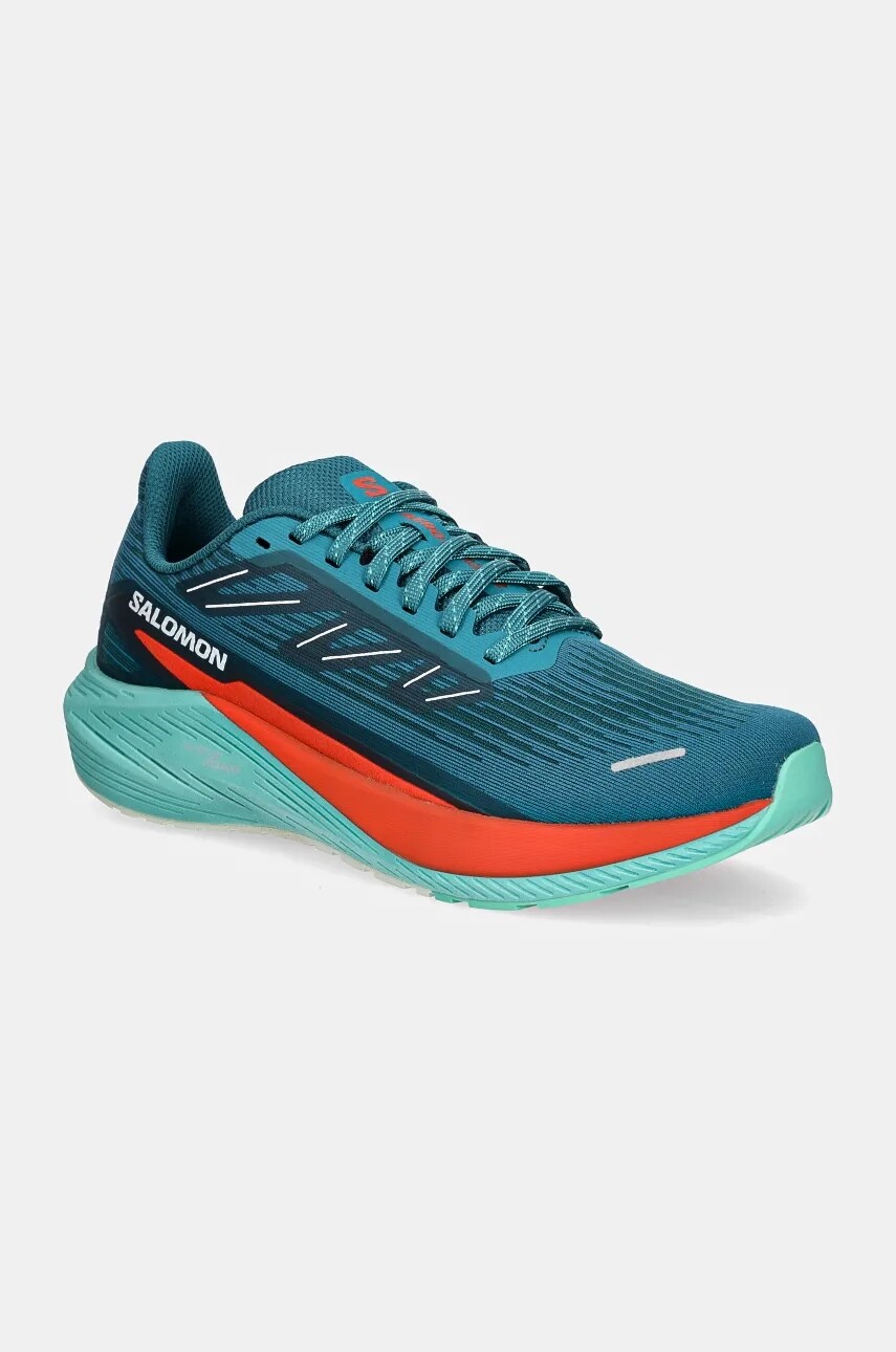 Topánky Salomon Aero Blaze 2 pánske, tyrkysová farba, L47572400