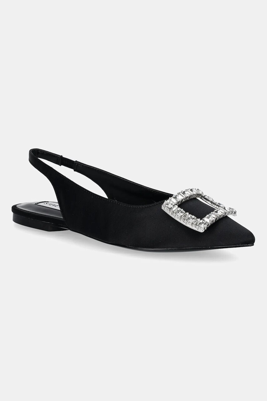 Baleríny Steve Madden Isabell čierna farba, s otvorenou pätou, SM11003374