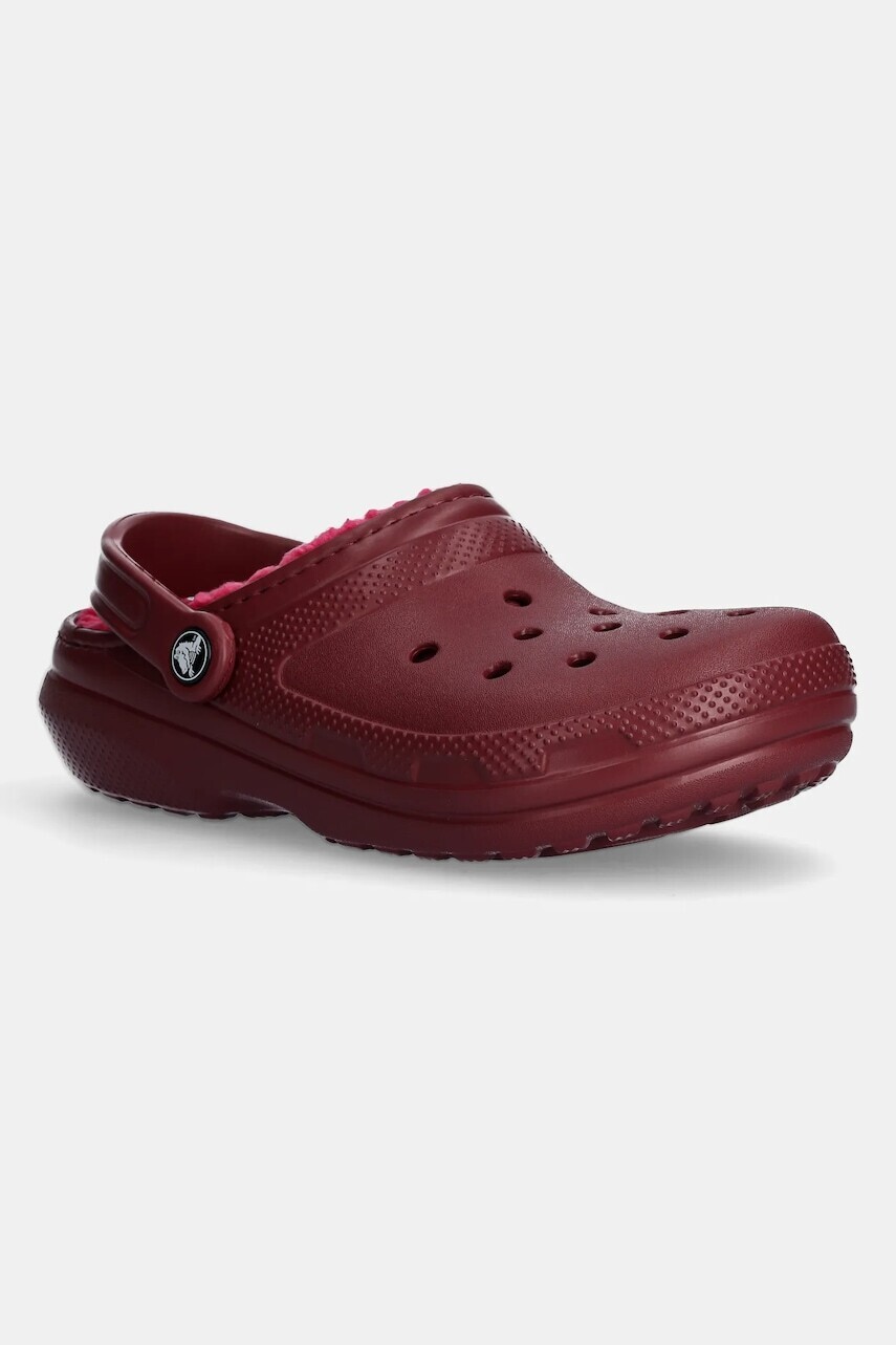 Papuče Crocs Classic Lined Clog červená farba, 203591