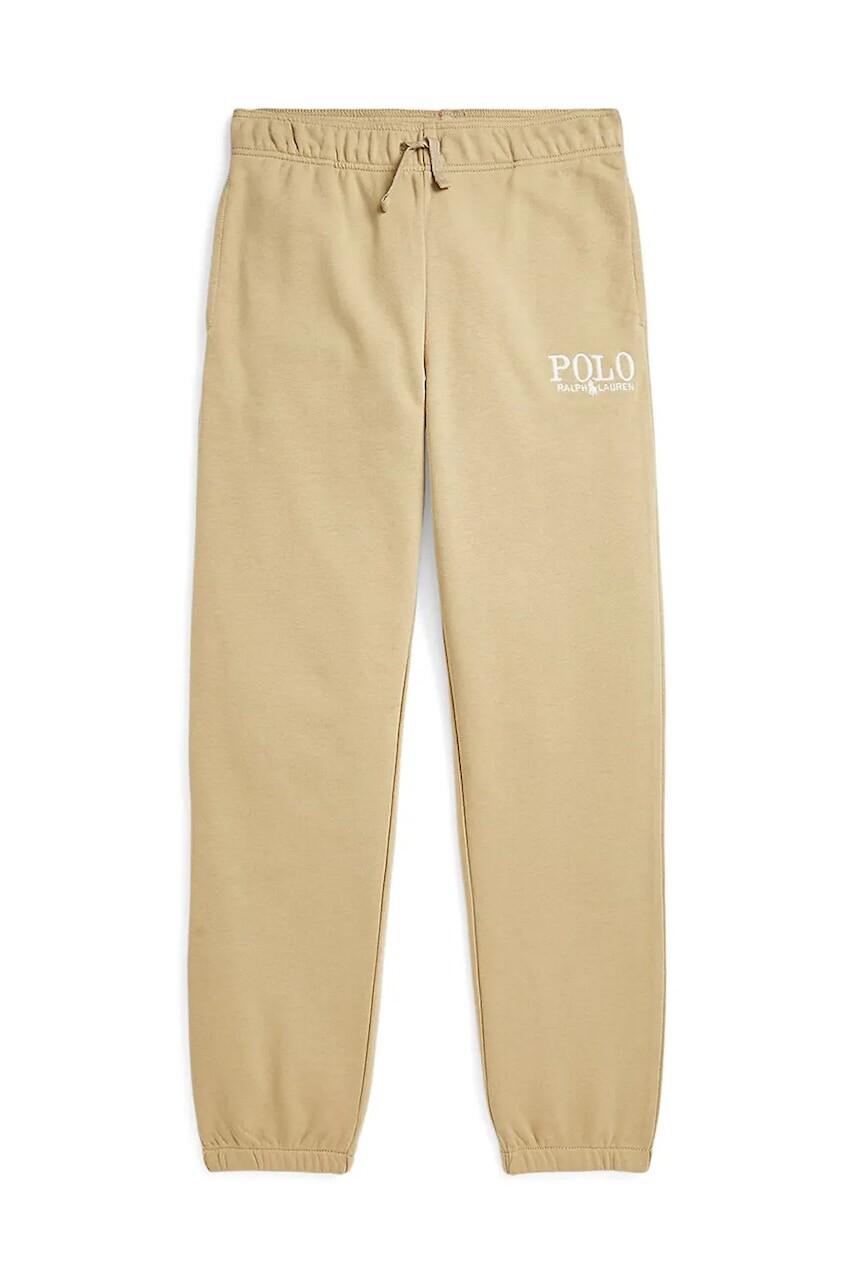 Detské tepláky Polo Ralph Lauren béžová farba, jednofarebné, 323958155001