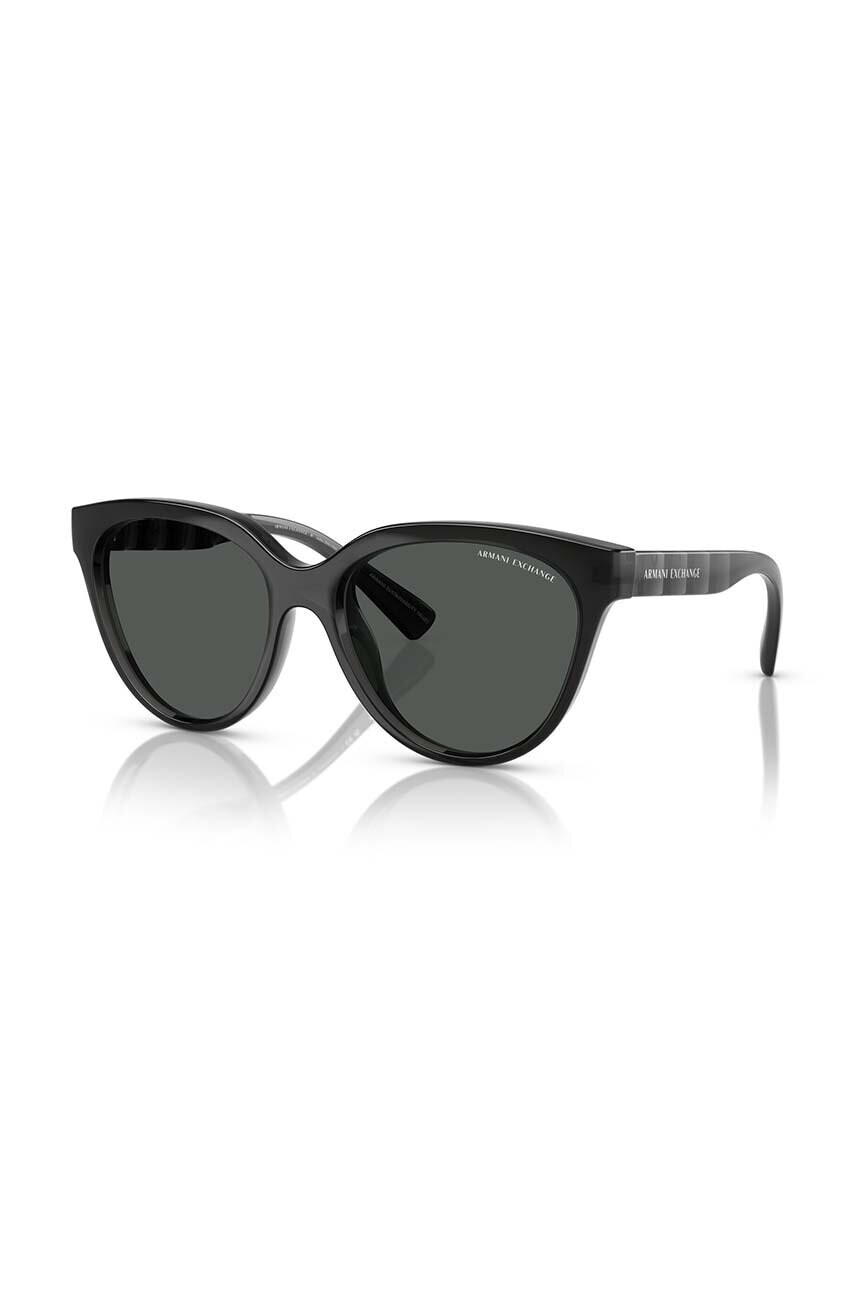 Slnečné okuliare Armani Exchange dámske, čierna farba, 0AX4148SU