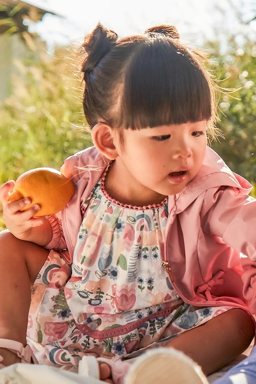 Dievčenské bavlnené šaty Mayoral ružová farba, mini, áčkový strih, 1917