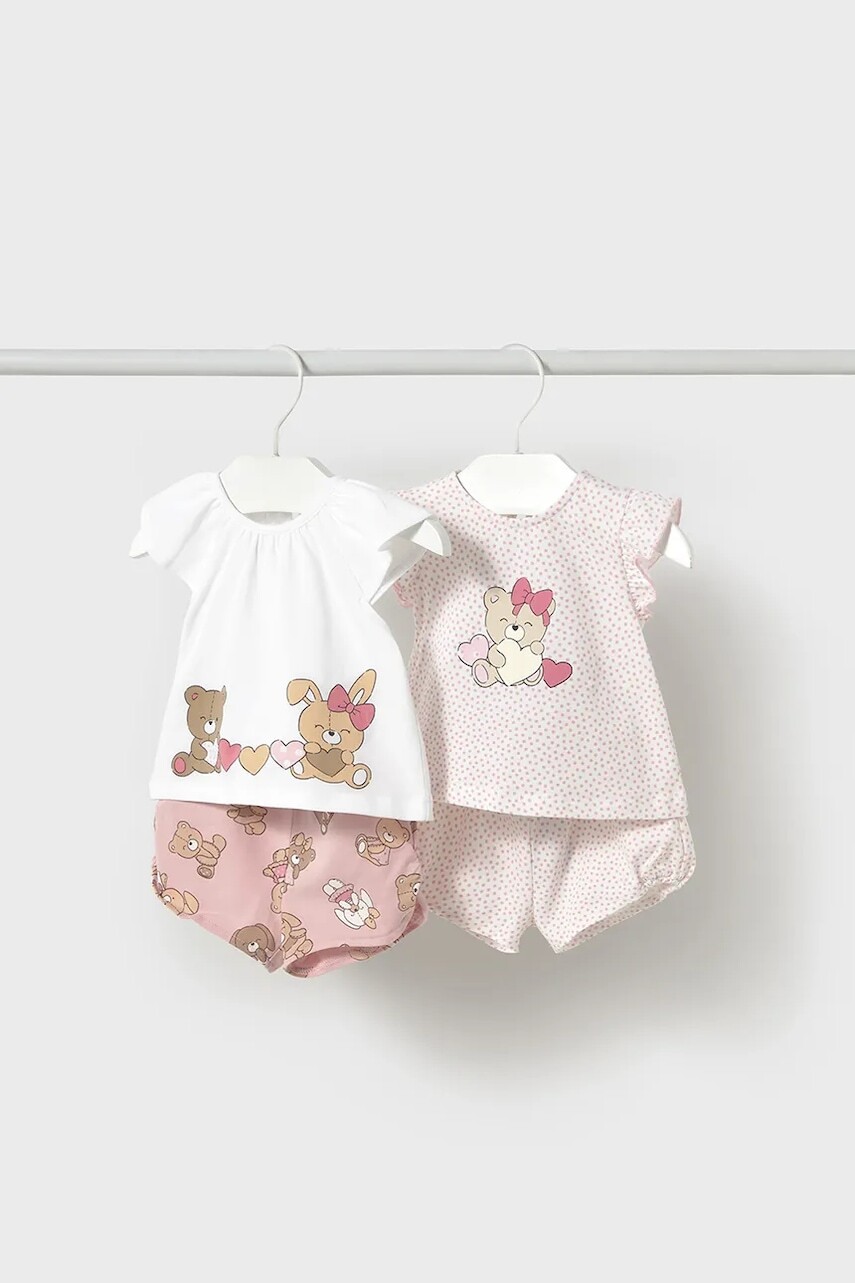 Sada pre bábätká Mayoral Newborn 2-pak ružová farba, 1671