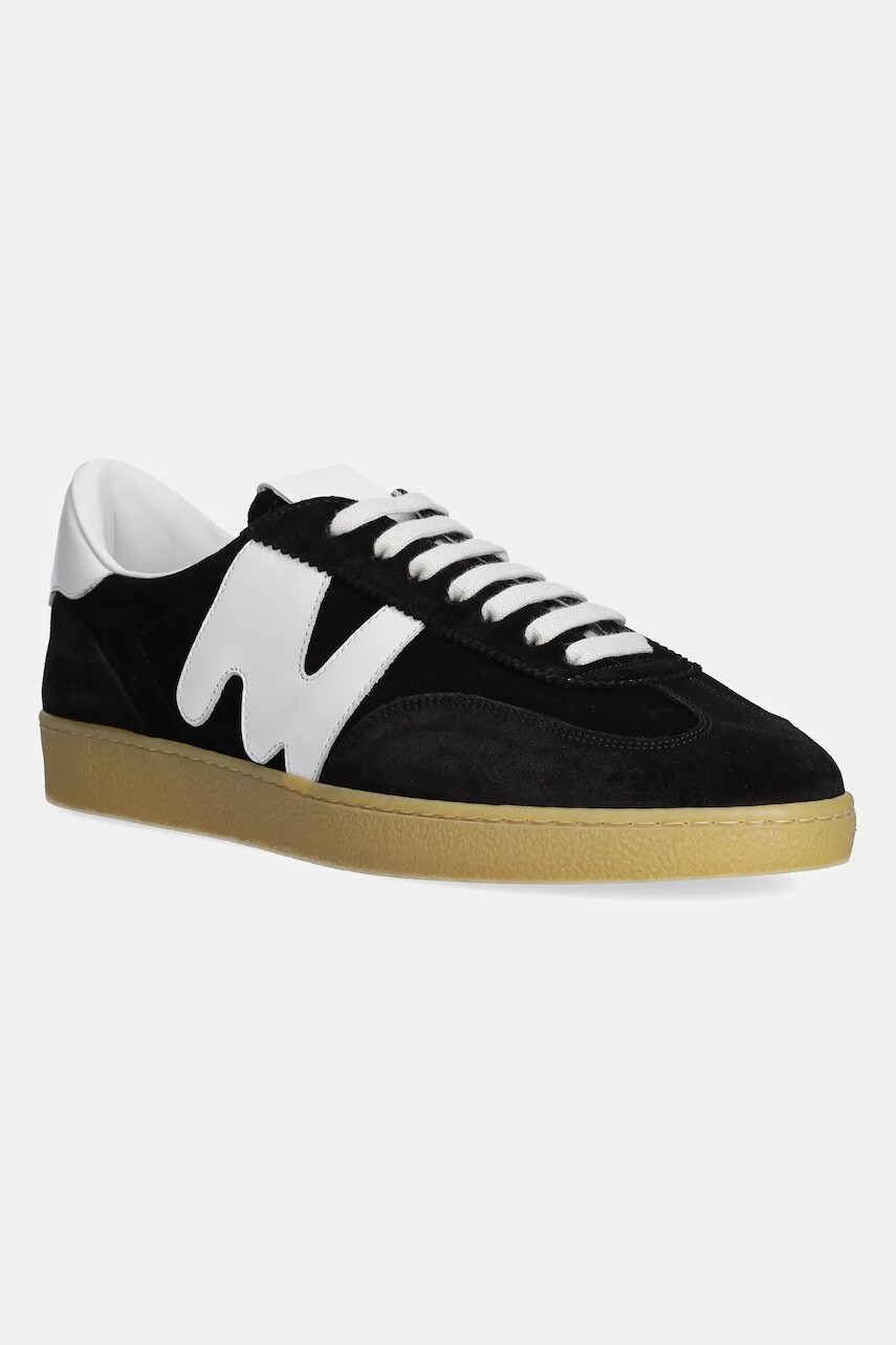 Semišové tenisky MSGM čierna farba, 3840MS021