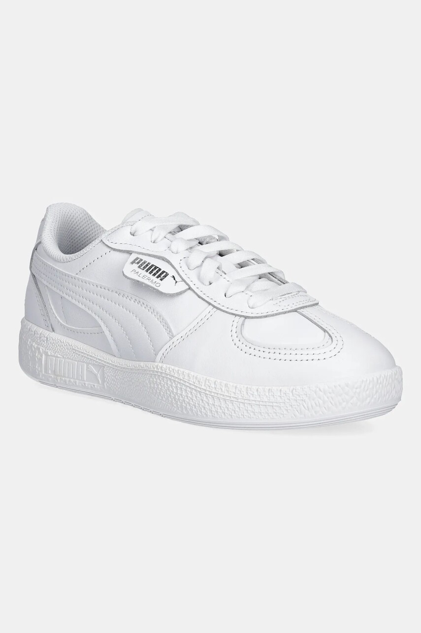 Kožené tenisky Puma Palermo Moda Lthr Wns biela farba, 397738