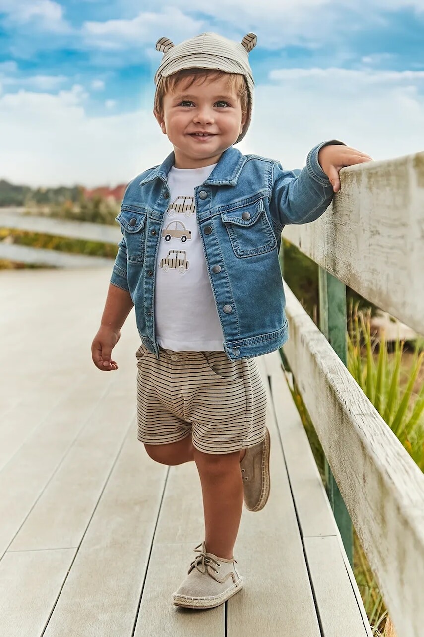 Detská bavlnená súprava Mayoral zelená farba, 1651