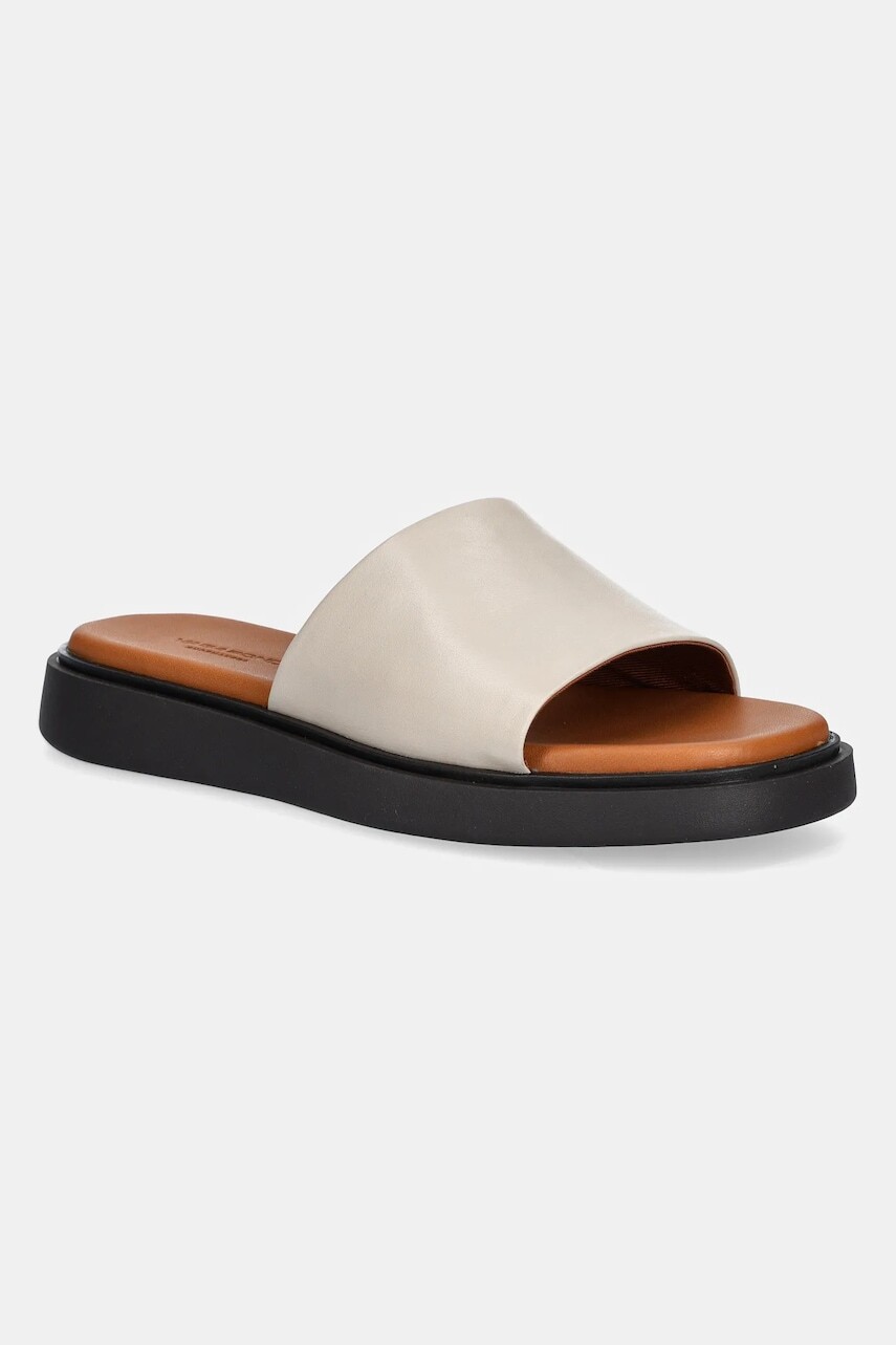 Kožené šľapky Vagabond Shoemakers CONNIE dámske, béžová farba, 5757-201-02