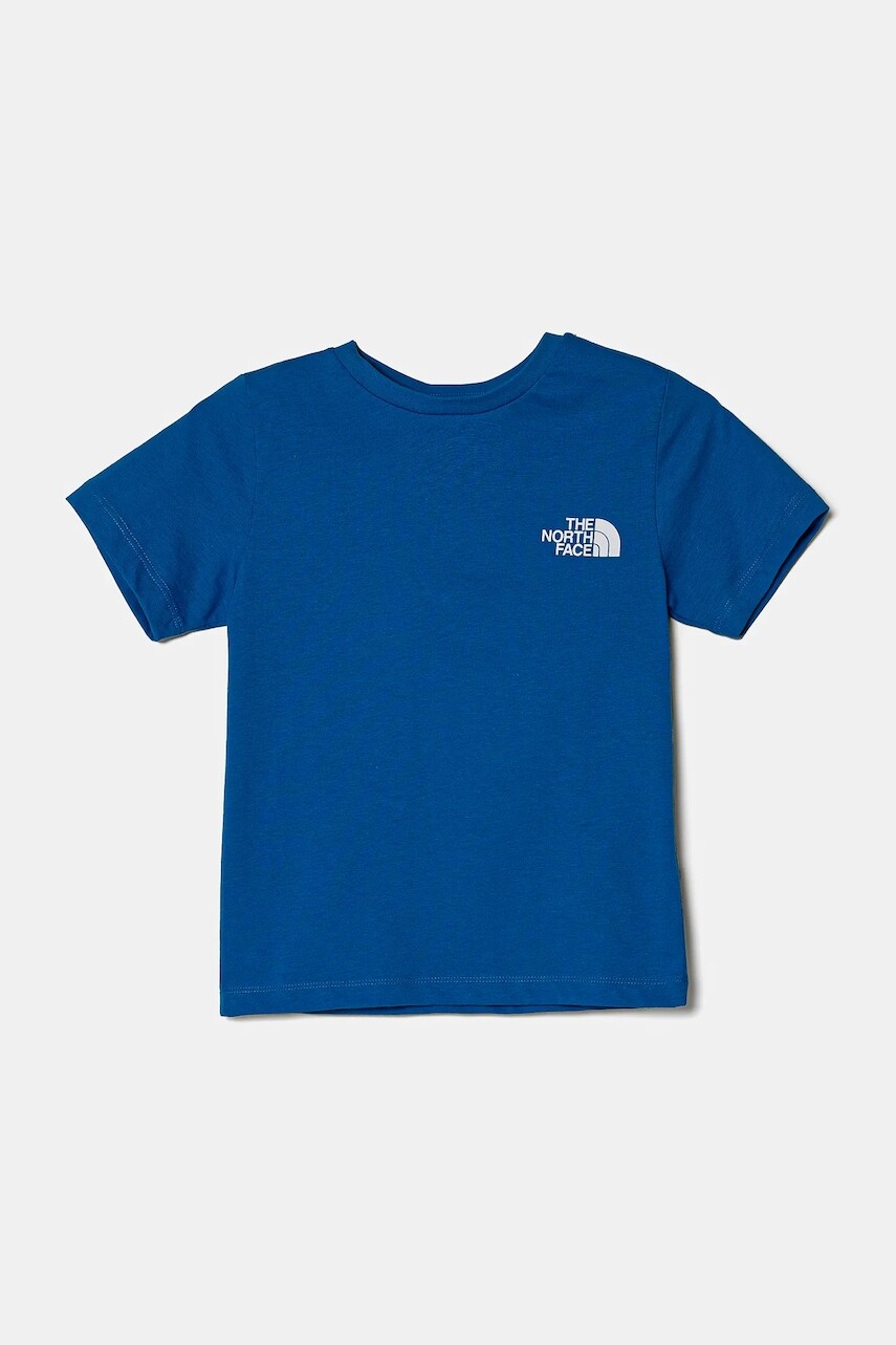 Detské bavlnené tričko The North Face BOX NSE S/S TEE s potlačou, NF0A89VT59J1