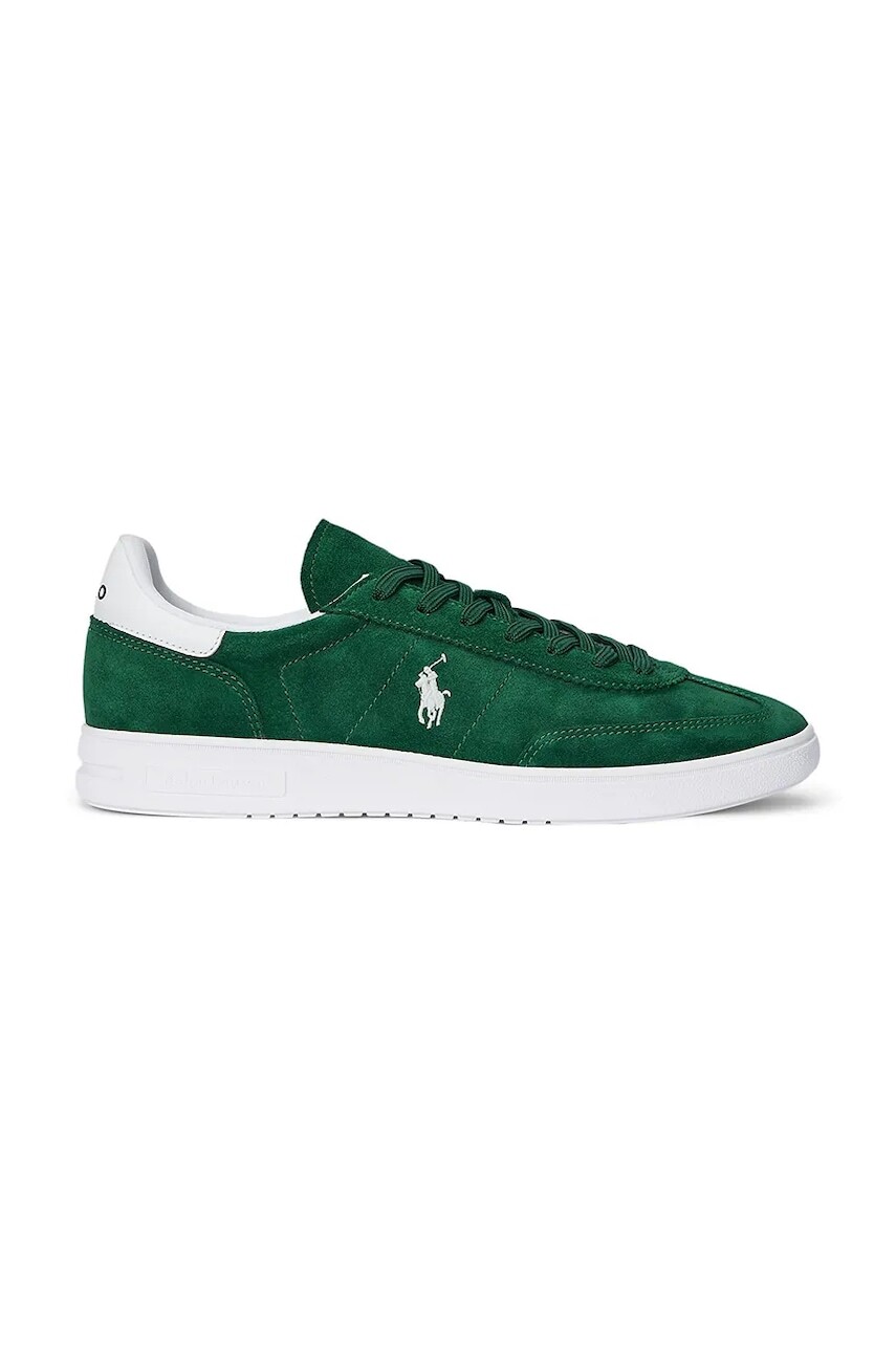 Semišové tenisky Polo Ralph Lauren Bedford Pp zelená farba, 809961180004