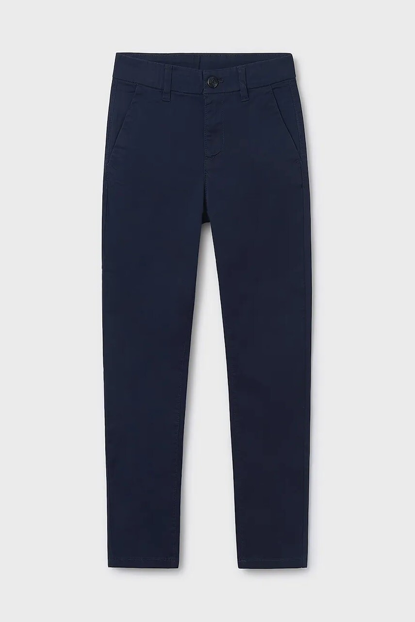 Detské nohavice Mayoral tmavomodrá farba, jednofarebné, 530