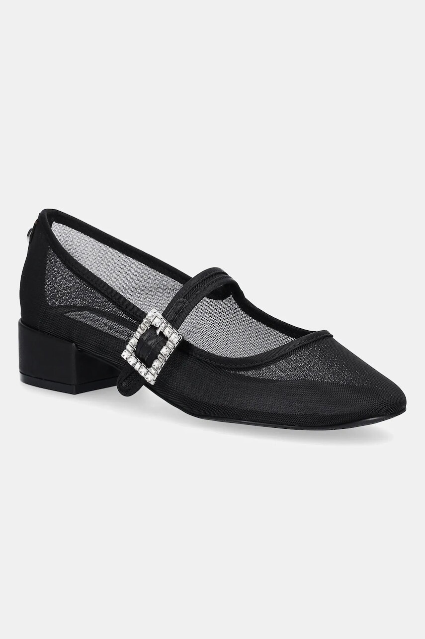 Lodičky Steve Madden Champaign čierna farba, na podpätku, SM11003563