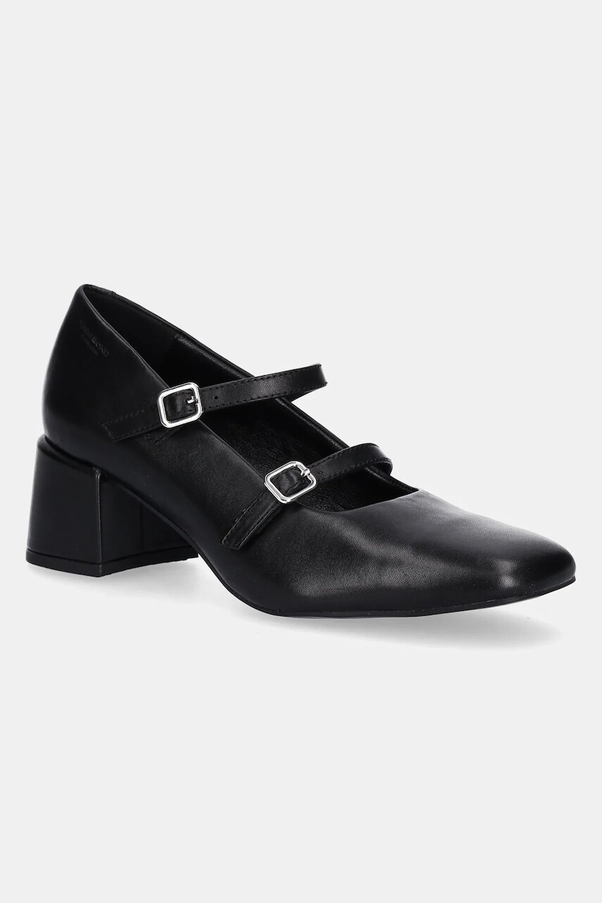 Kožené lodičky Vagabond Shoemakers ADISON čierna farba, na podpätku, 5739-101-20