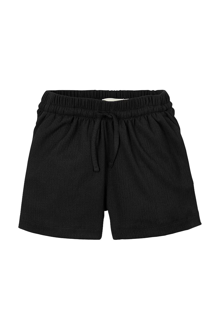 Detské krátke nohavice Calvin Klein Jeans čierna farba, jednofarebné, IG0IG02881