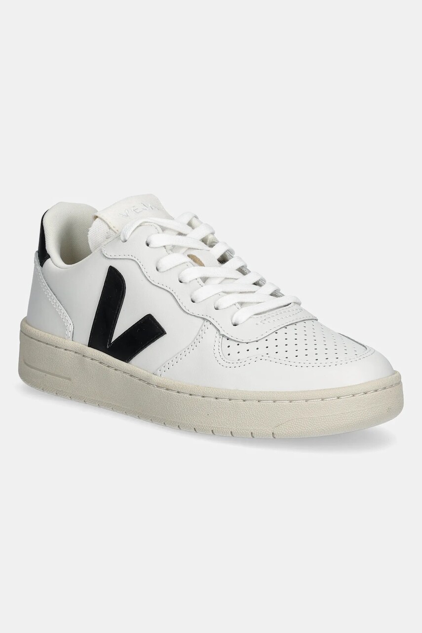 Topánky Veja VI0220738A V-10 LEATHER dámske, biela farba, VI0220738A