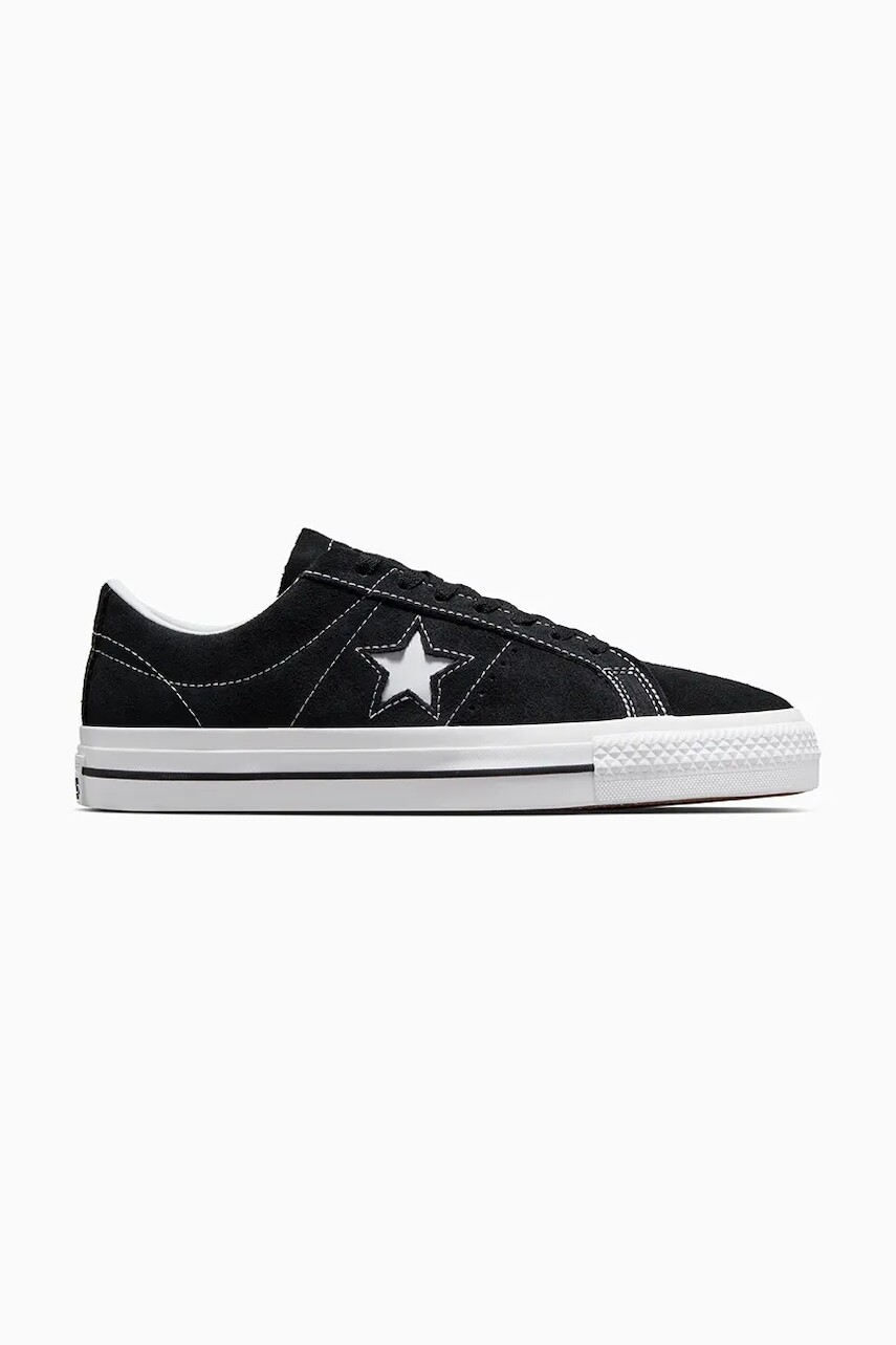 Semišové tenisky Converse One Star Pro Tn+ čierna farba, 171327C