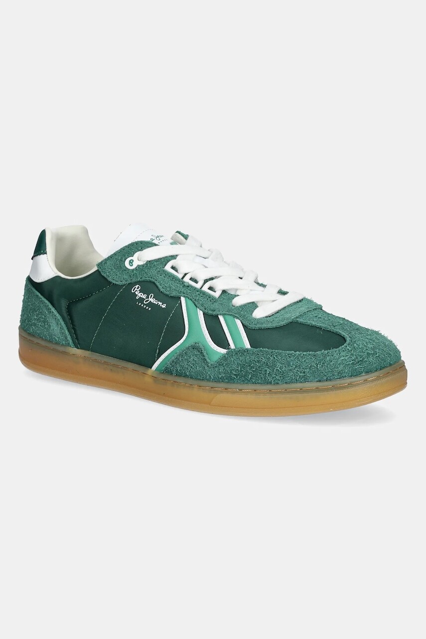 Tenisky Pepe Jeans BALL FUN M pánske, zelená farba, PMS00040