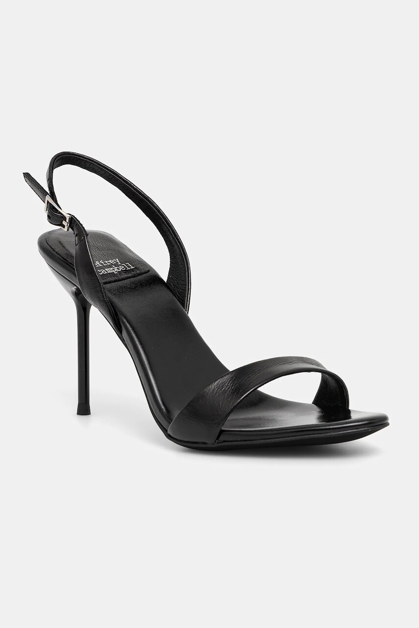 Kožené sandále Jeffrey Campbell Go-Getter čierna farba, JC-1481-1-12