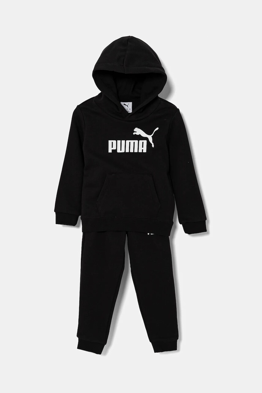 Detská tepláková súprava Puma ESS No.1 Logo Sweat Suit TR čierna farba, 685709