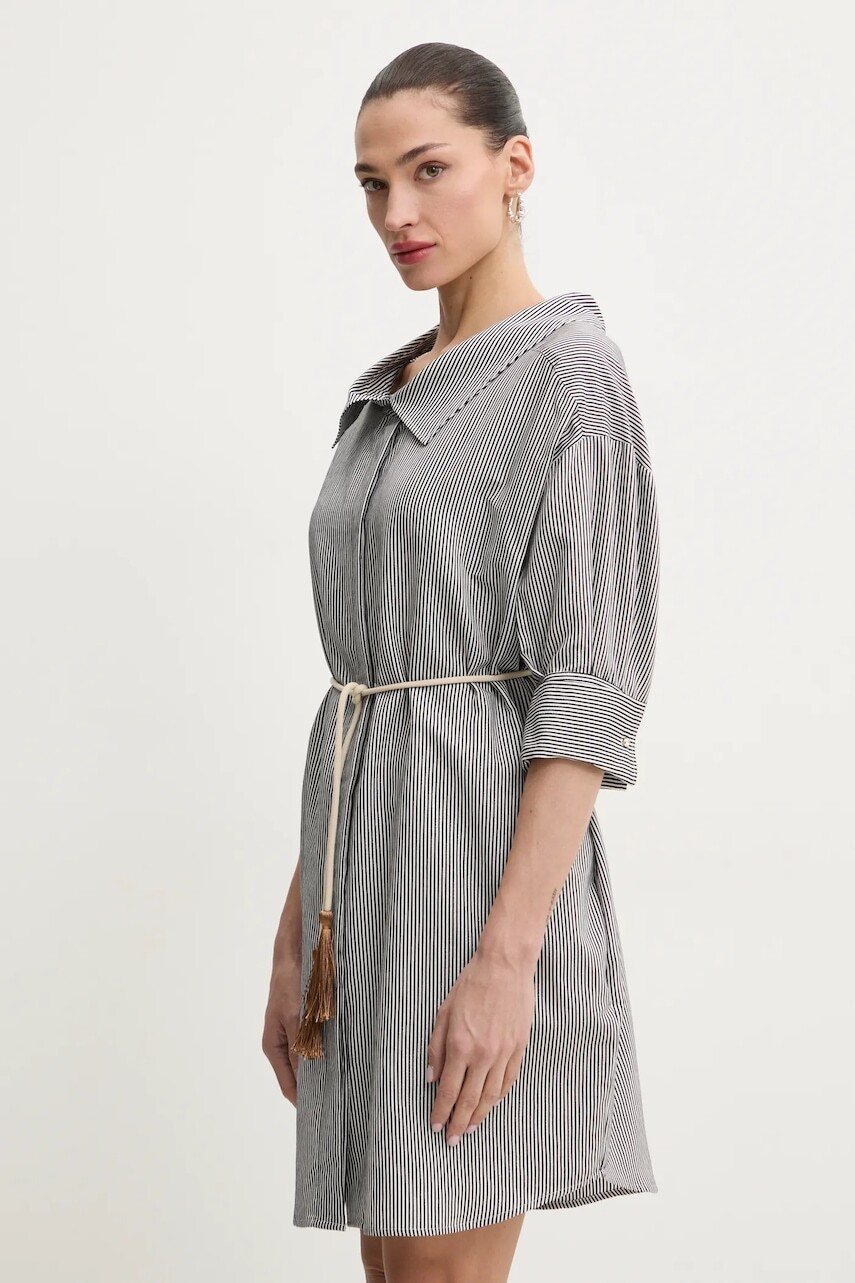 Šaty Liu Jo čierna farba, mini, oversize, WA5397.T6049