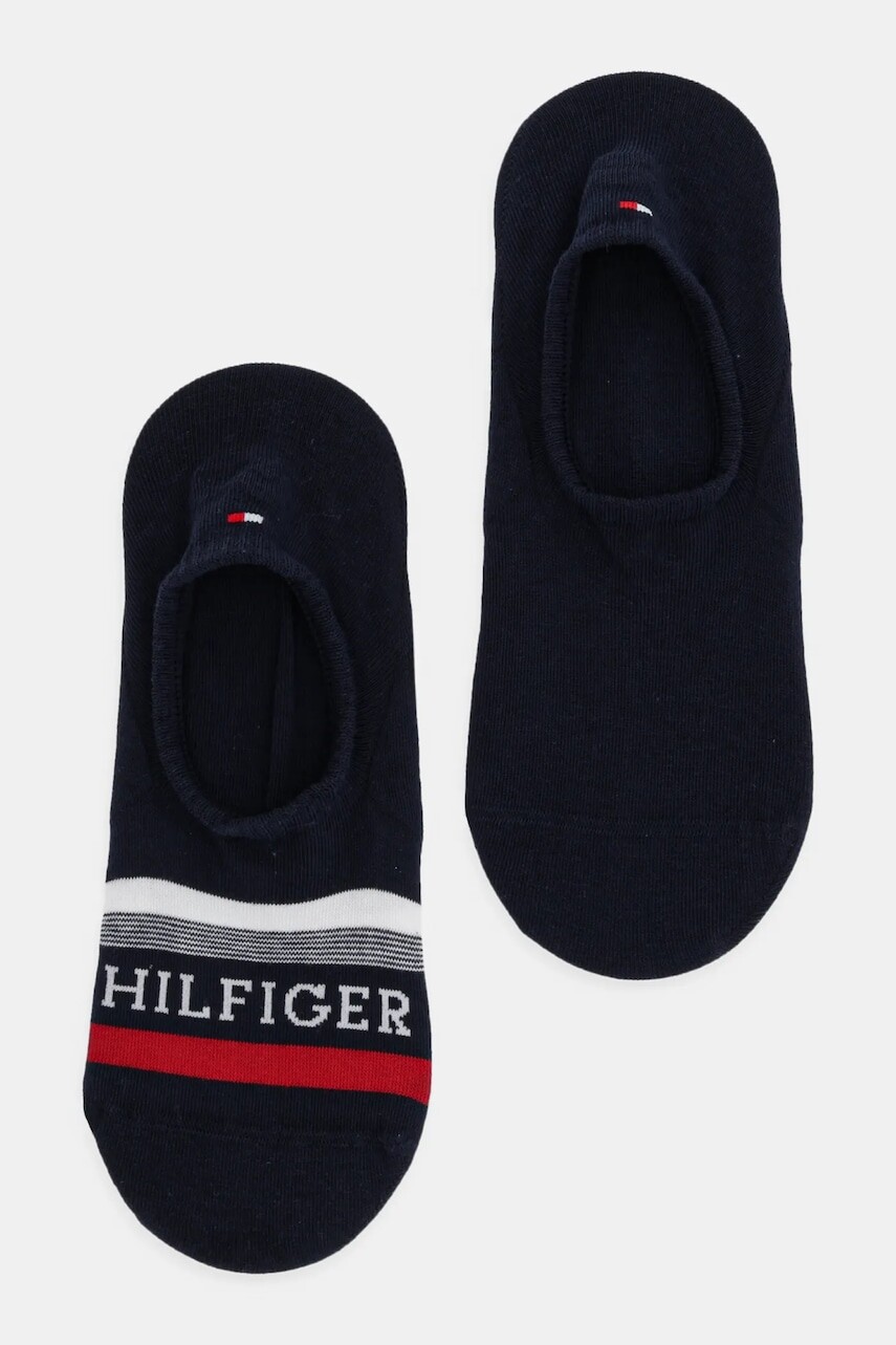 Ponožky Tommy Hilfiger 2-pak pánske, tmavomodrá farba, 701232938