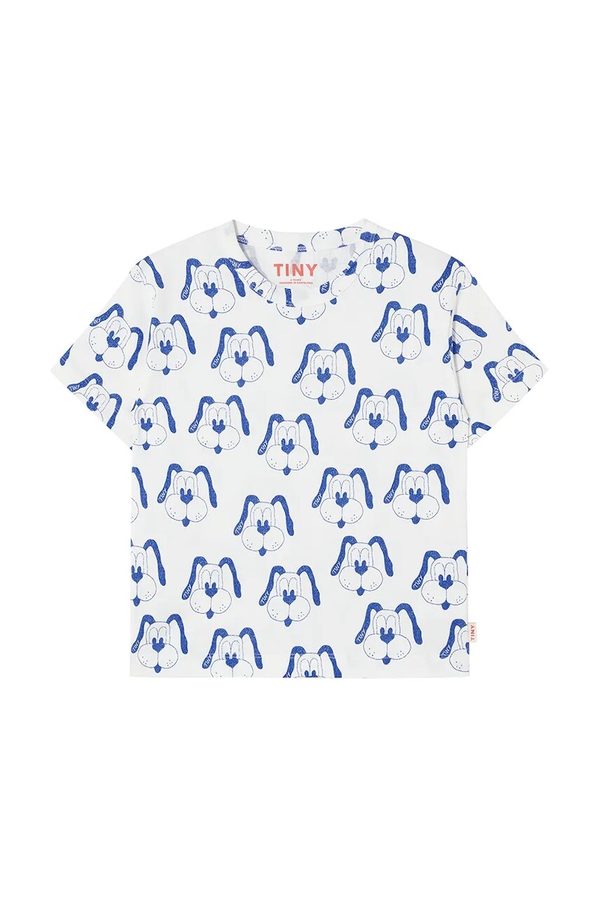 Detské bavlnené tričko Tinycottons DOGS TEE s potlačou, SS25-460