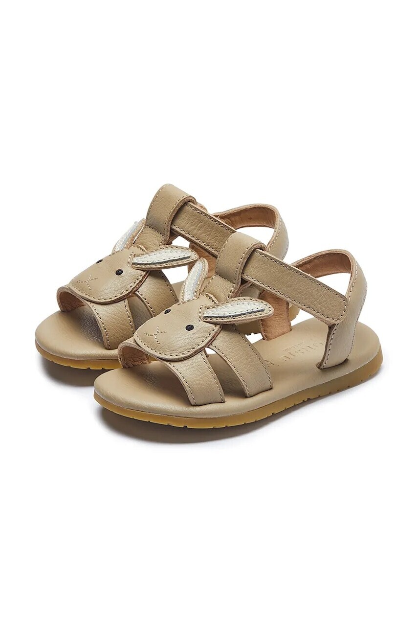 Detské kožené sandále Donsje Mhalo Sandals Bunny béžová farba, 1502302