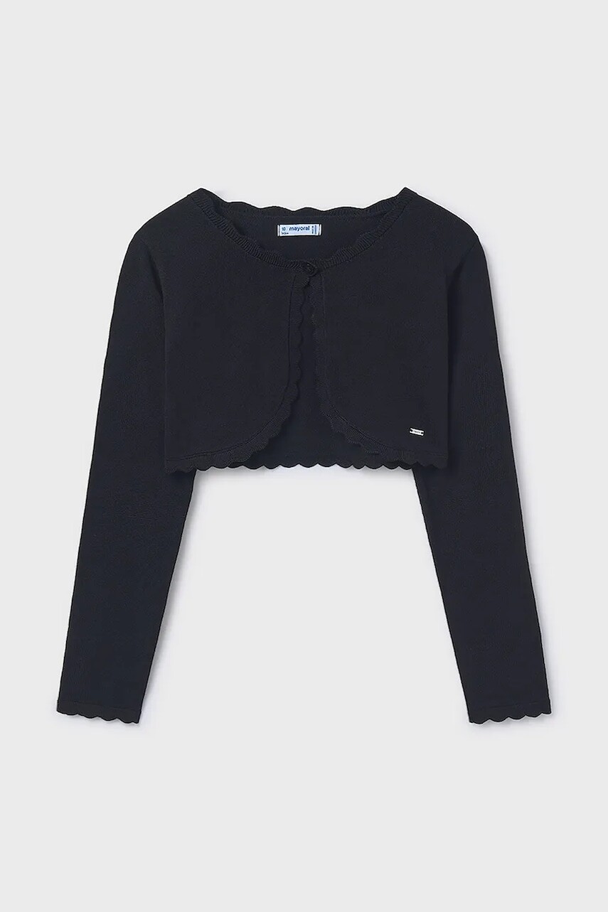 Detský sveter Mayoral čierna farba, tenký, 332