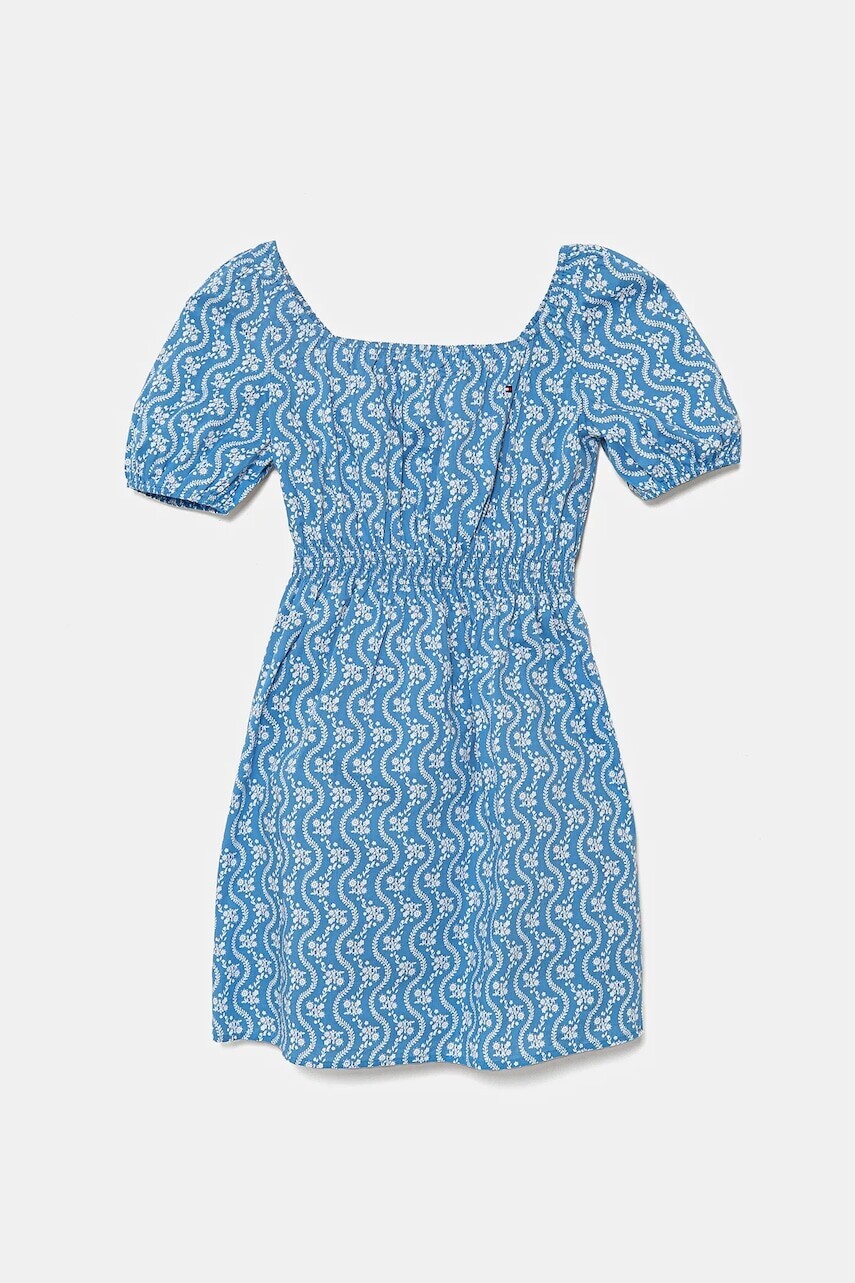 Bavlnené šaty Tommy Hilfiger midi, áčkový strih, KG0KG08473