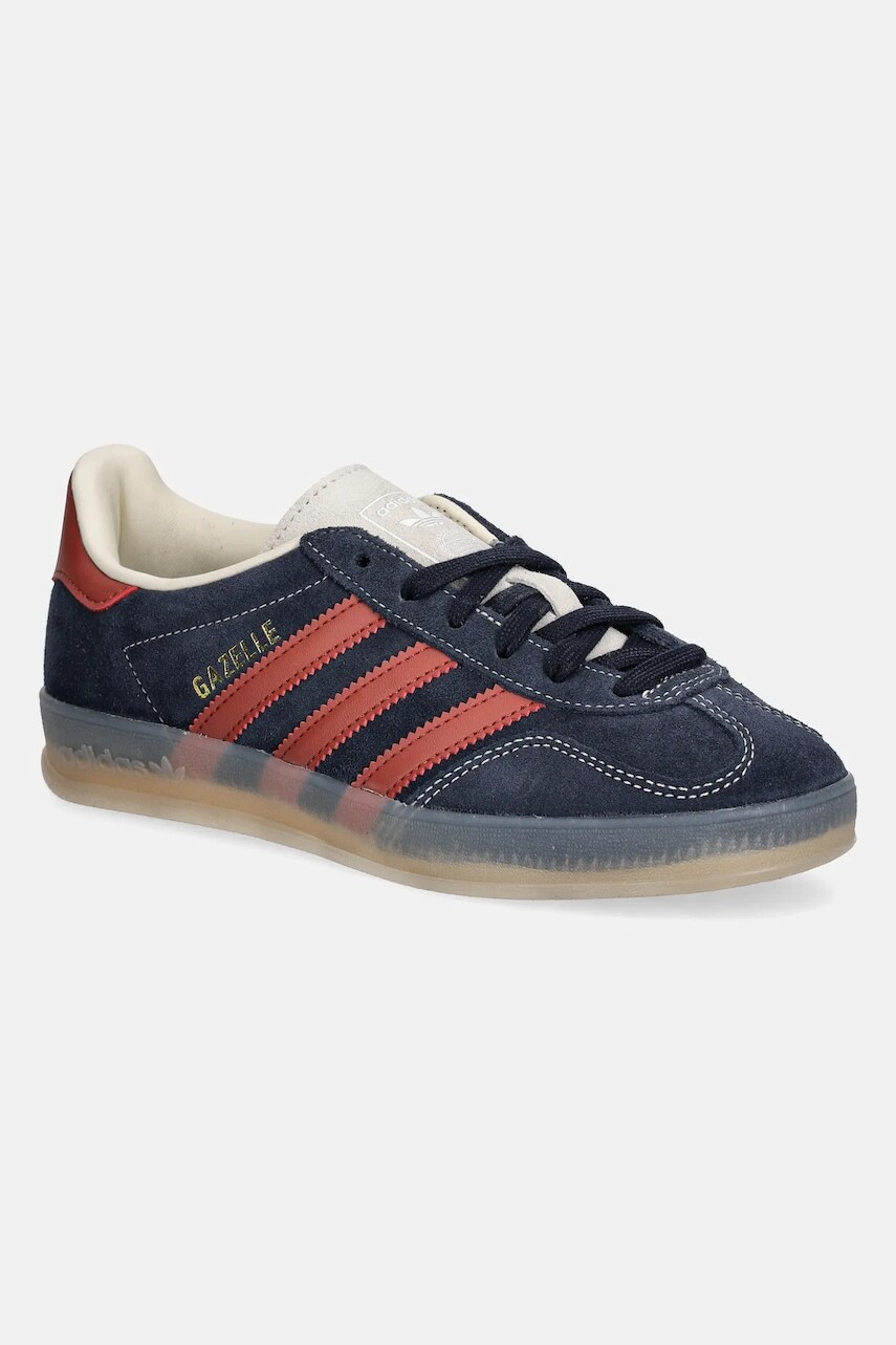 Semišové tenisky adidas Originals Gazelle Indoor tmavomodrá farba, JH5404