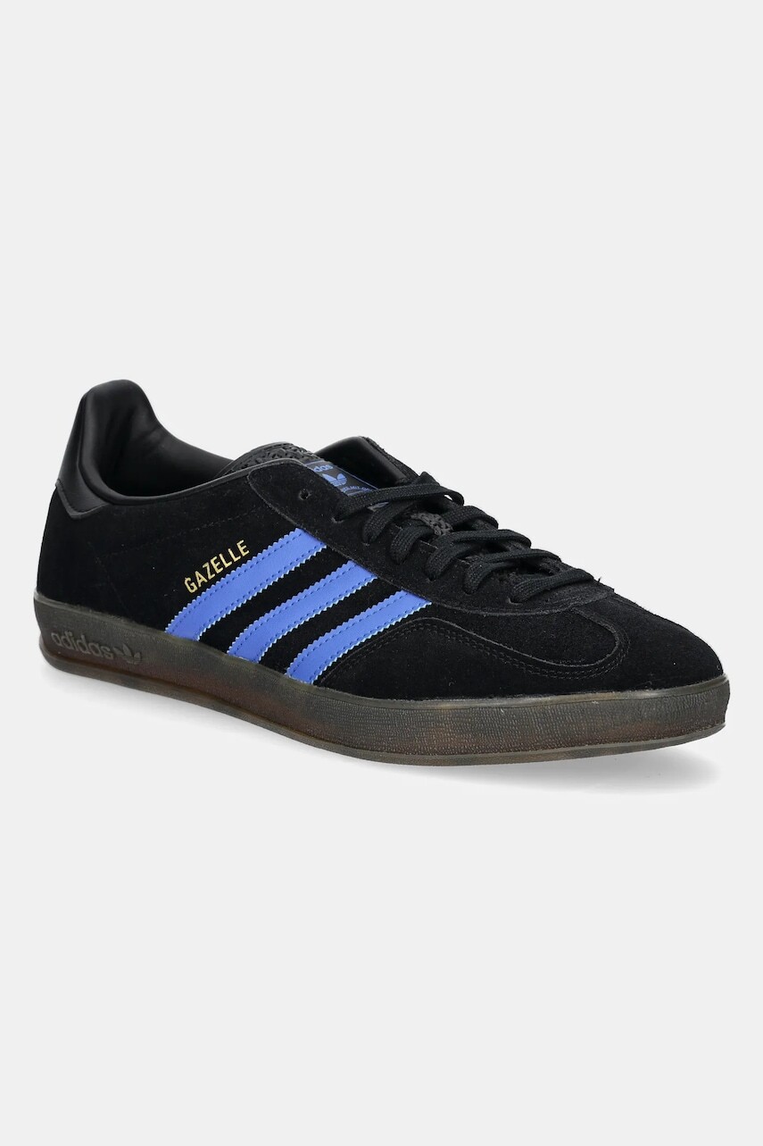 Semišové tenisky adidas Originals Gazelle Indoor čierna farba, JQ2692