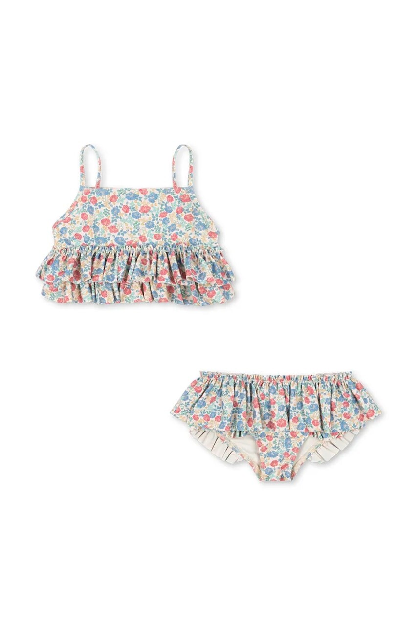 Dvojdielne detské plavky Konges Sløjd MANUCA FRILL BIKINI GRS KS102510
