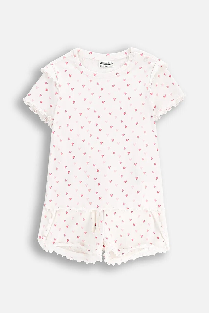Detské pyžamo Coccodrillo béžová farba, vzorovaná, PYJAMAS