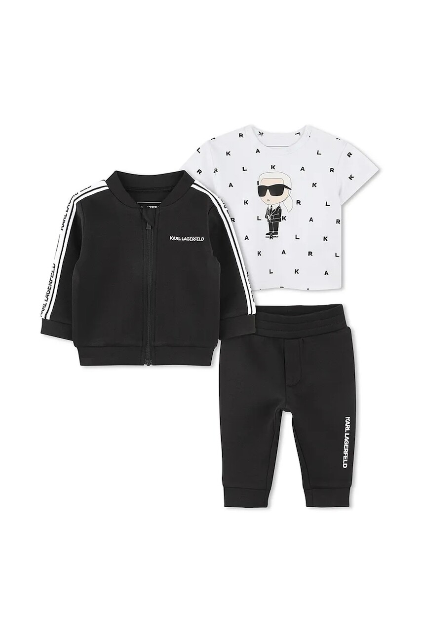 Sada pre bábätká Karl Lagerfeld čierna farba, Z30509