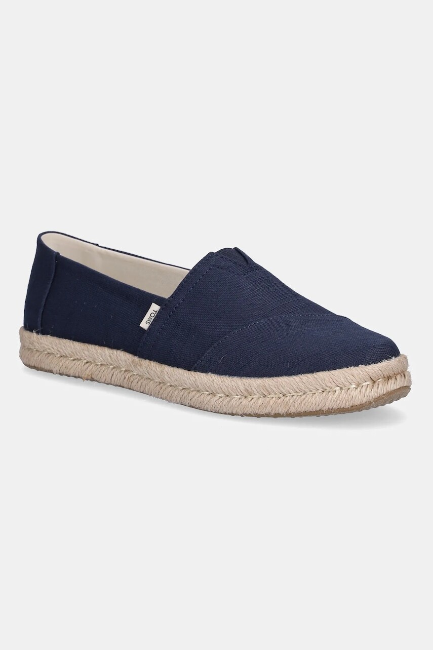 Espadrilky Toms ALPARGATA ROPE 2.0 tmavomodrá farba, 10020708