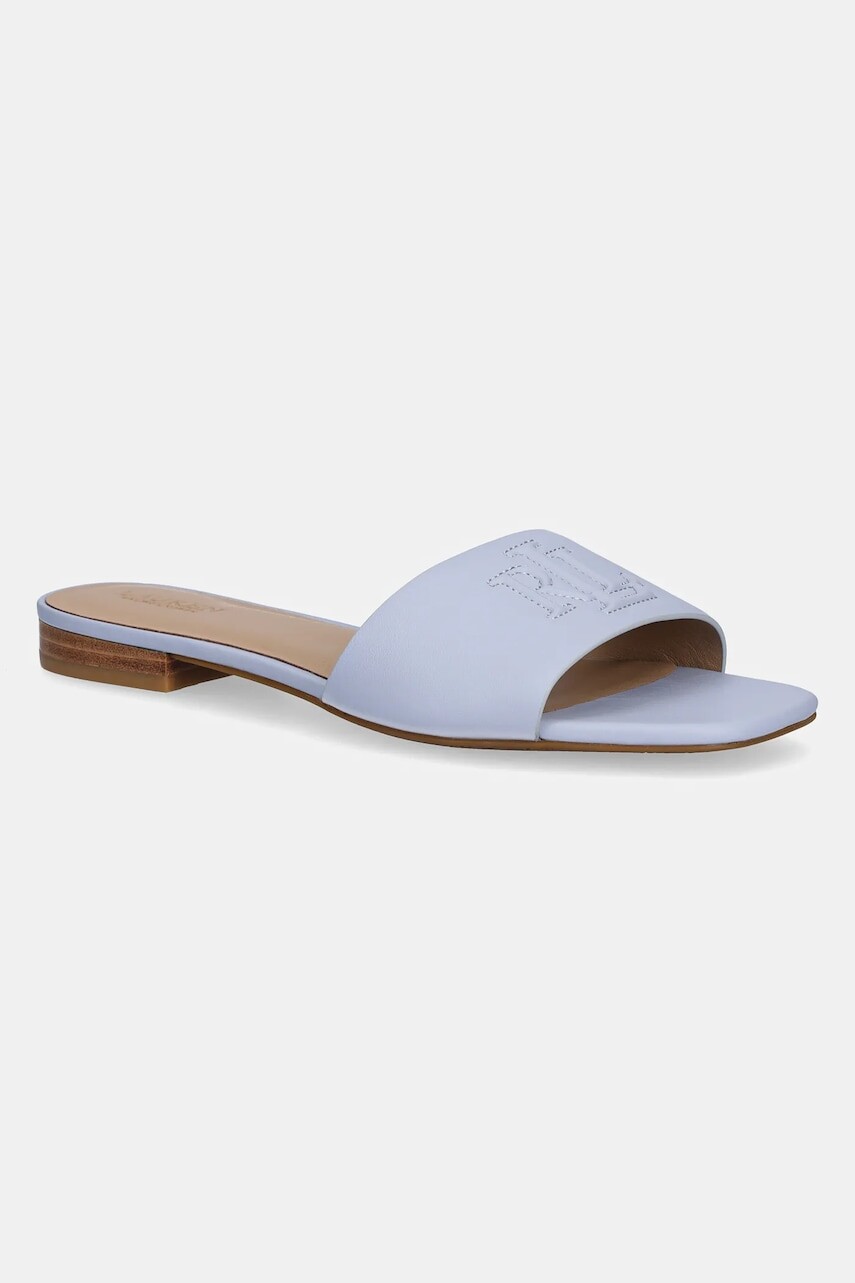 Kožené šľapky Lauren Ralph Lauren Everley Sld dámske, 802959143008