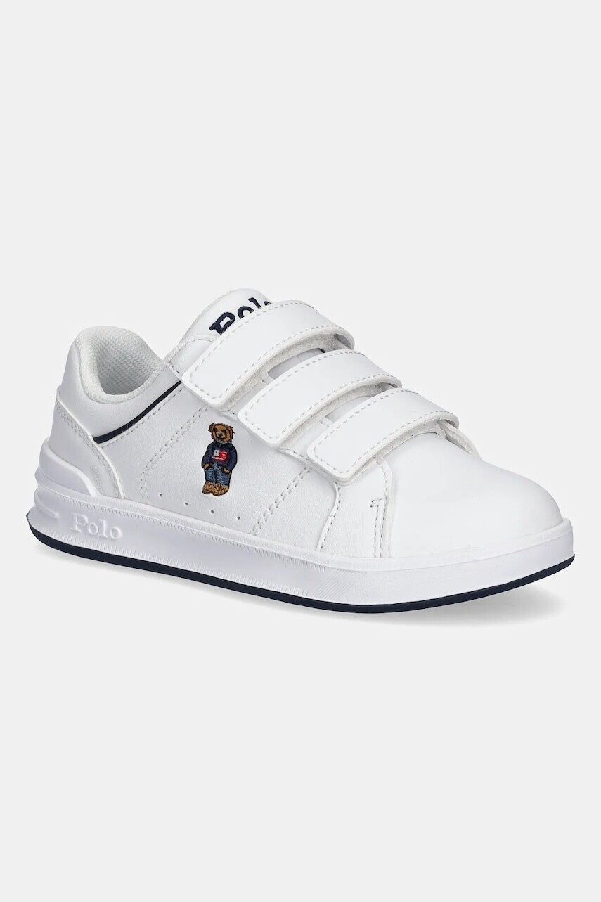Detské tenisky Polo Ralph Lauren HERITAGE COURT IV EZ BEAR biela farba, RL02939101
