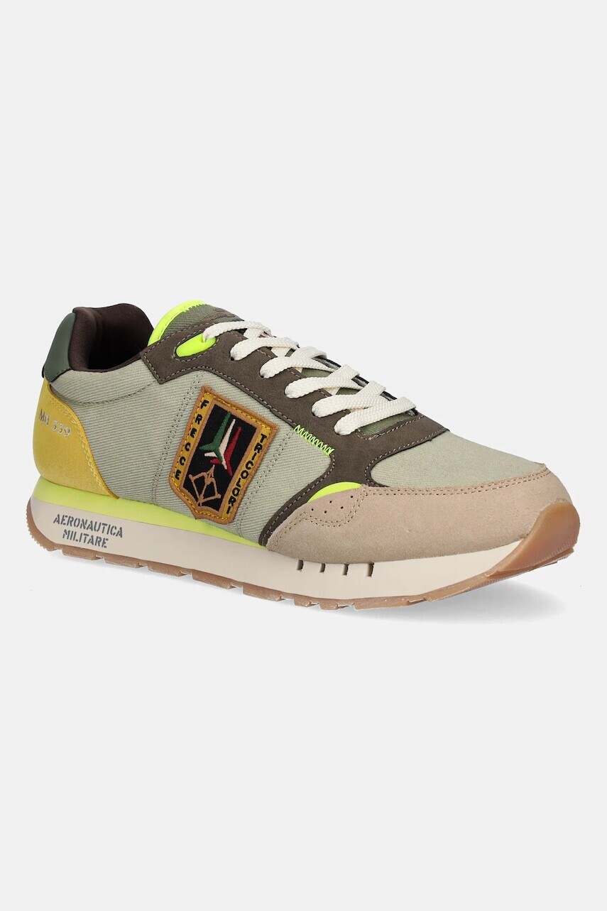 Tenisky Aeronautica Militare SC292CT3547 pánske, zelená farba, SC292CT3547