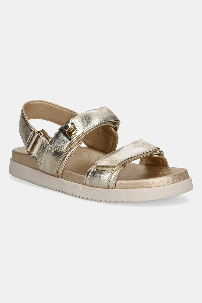Kožené sandále Steve Madden Mona dámske, zlatá farba, SM11002535