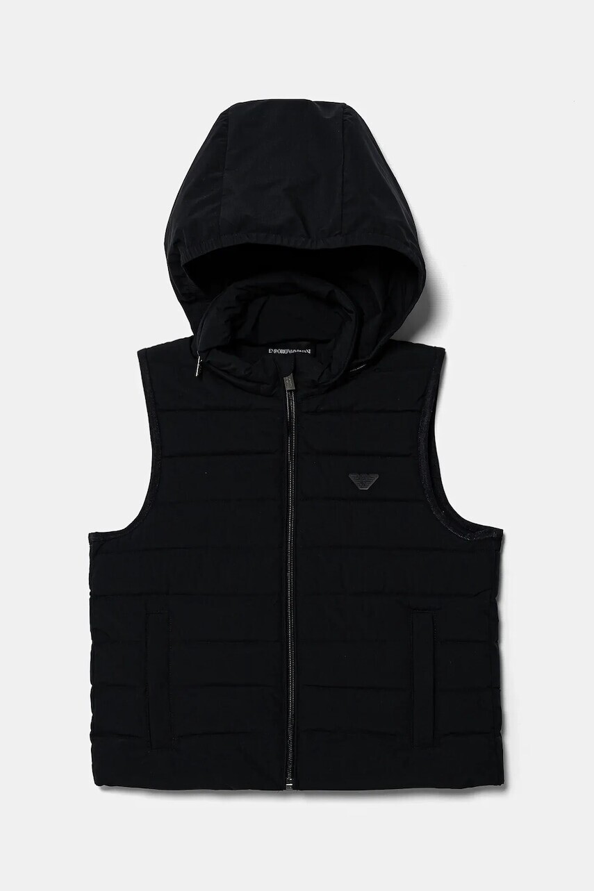 Detská páperová vesta Emporio Armani tmavomodrá farba, EB000422 AF14935