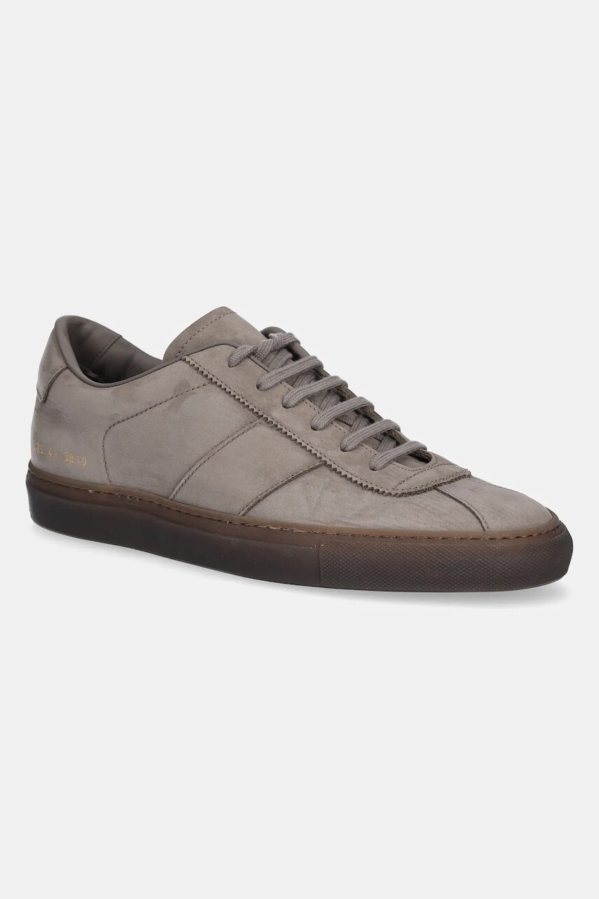 Nubukové tenisky Common Projects Tennis Trainer pánske, hnedá farba, 2485