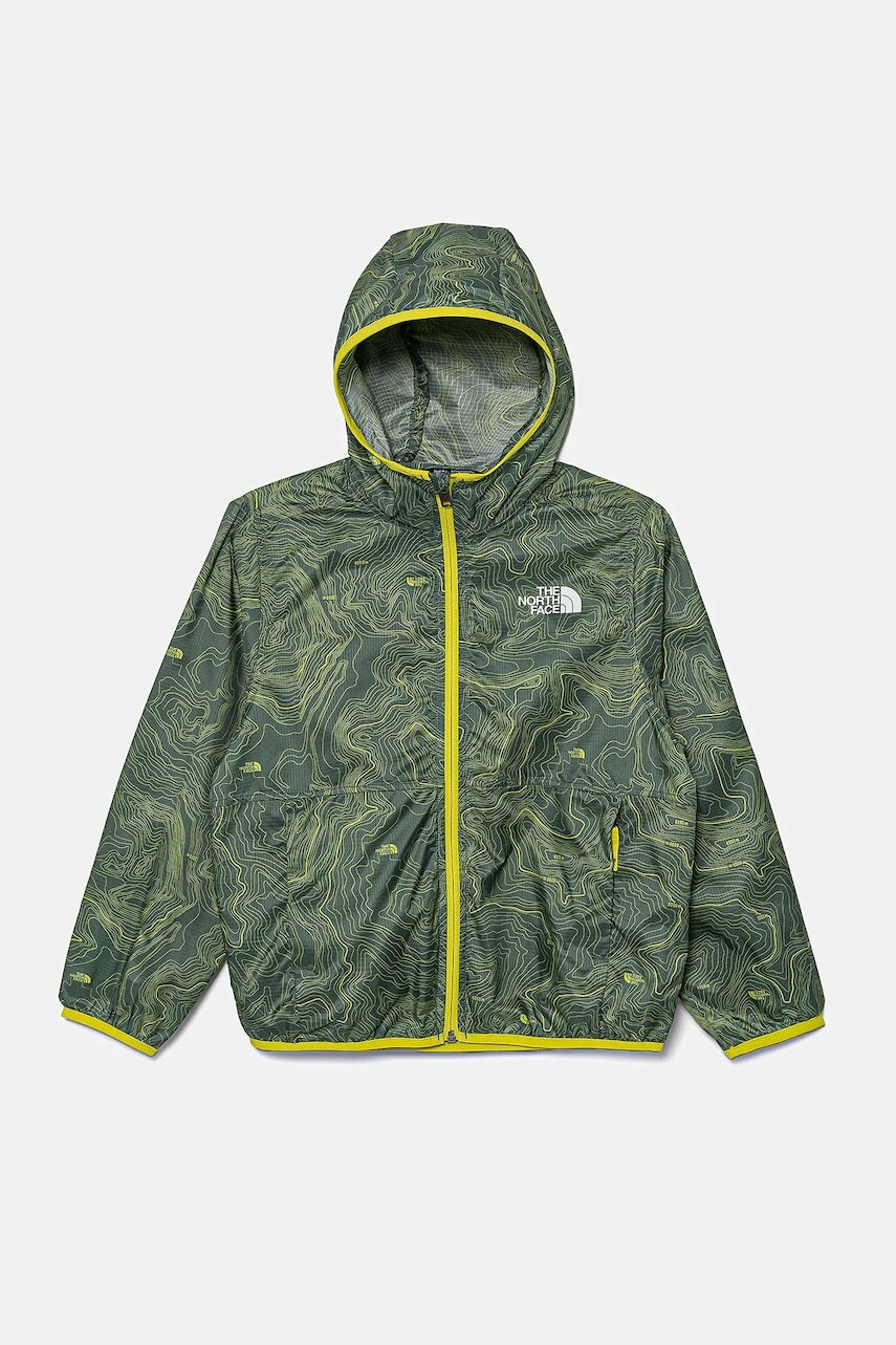 Detská bunda The North Face TNF CYCLONE WIND JACKET zelená farba, NF0A8ANM64T1