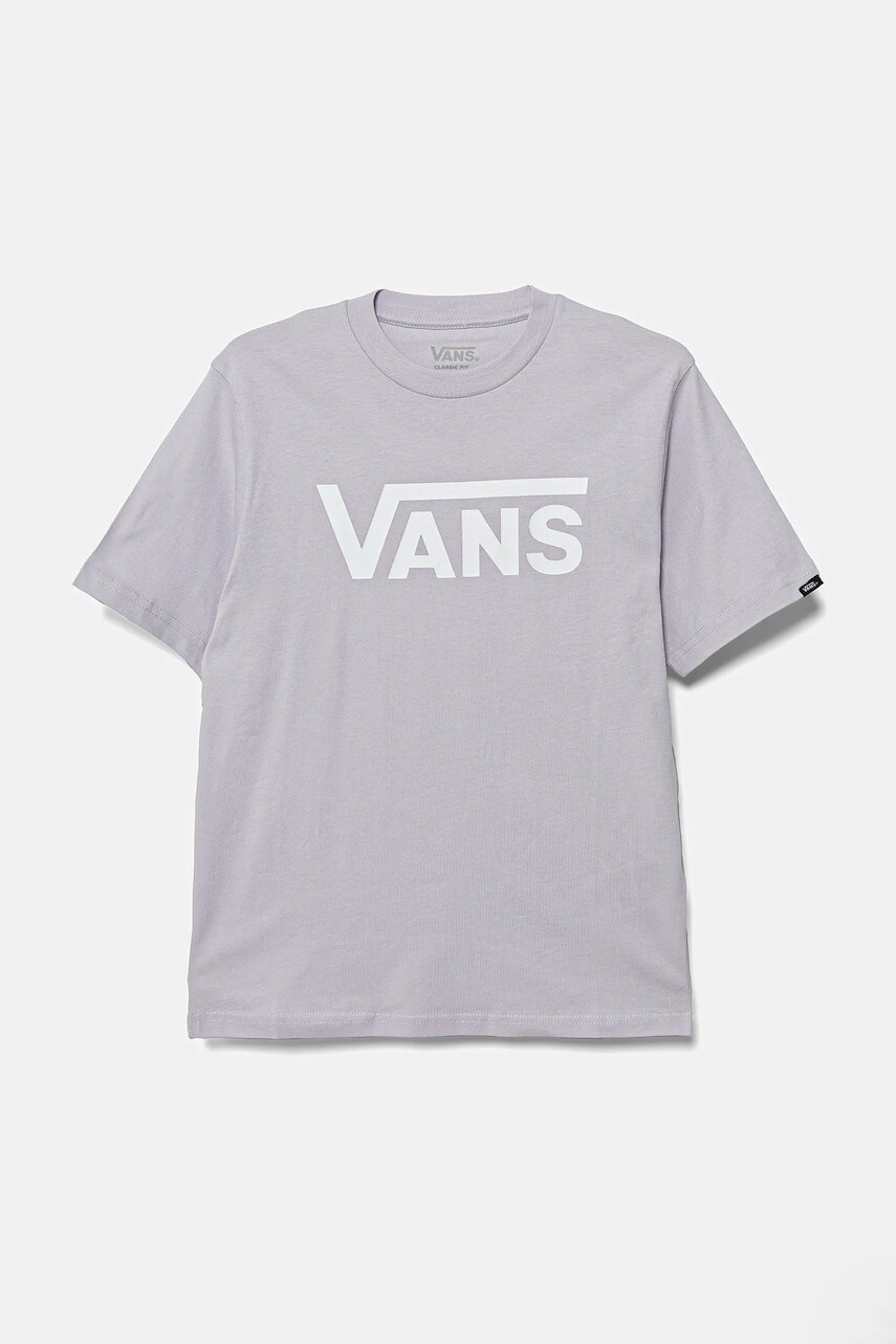 Detské bavlnené tričko Vans Classic fialová farba, s potlačou, VN000IVFUUI1