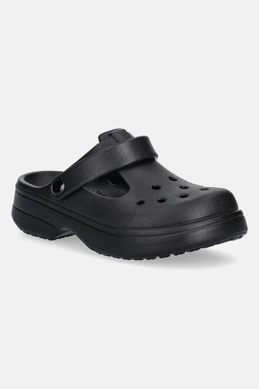 Sandále Crocs CLASSIC MARY JANE CLOG KIDS čierna farba, 210615