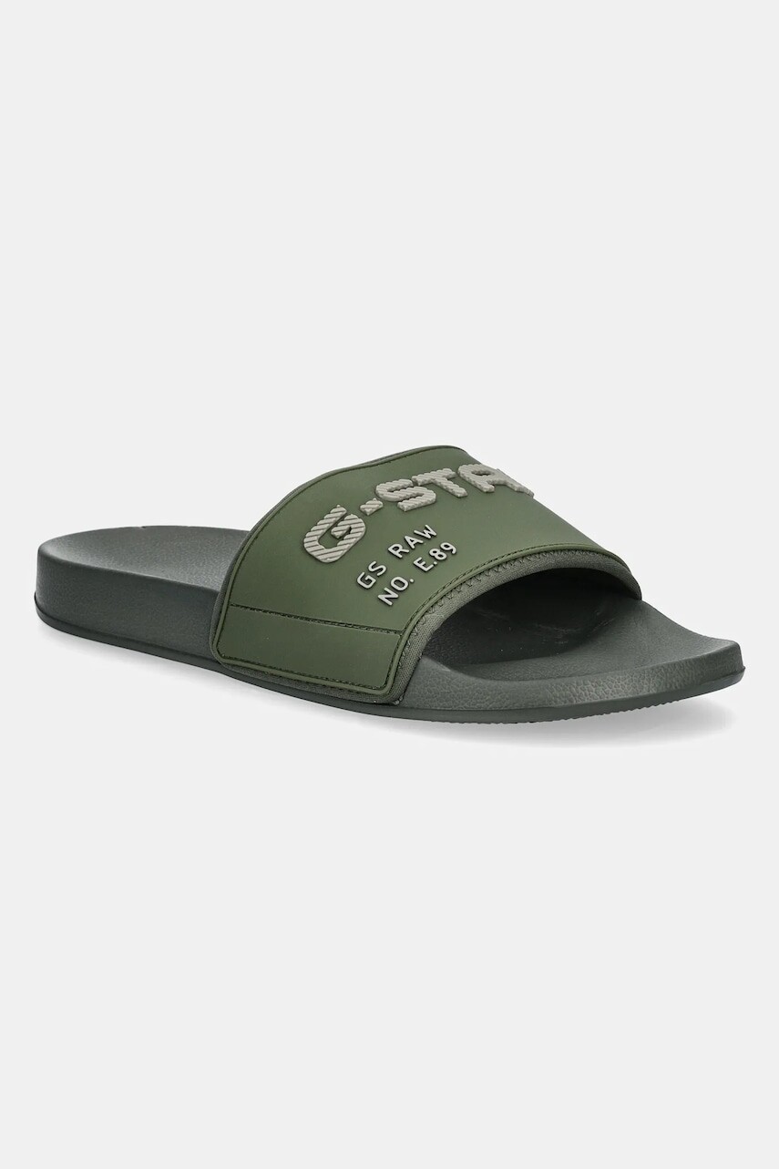 Šľapky G-Star  CART V TPU M pánske, zelená farba, D24807.D590
