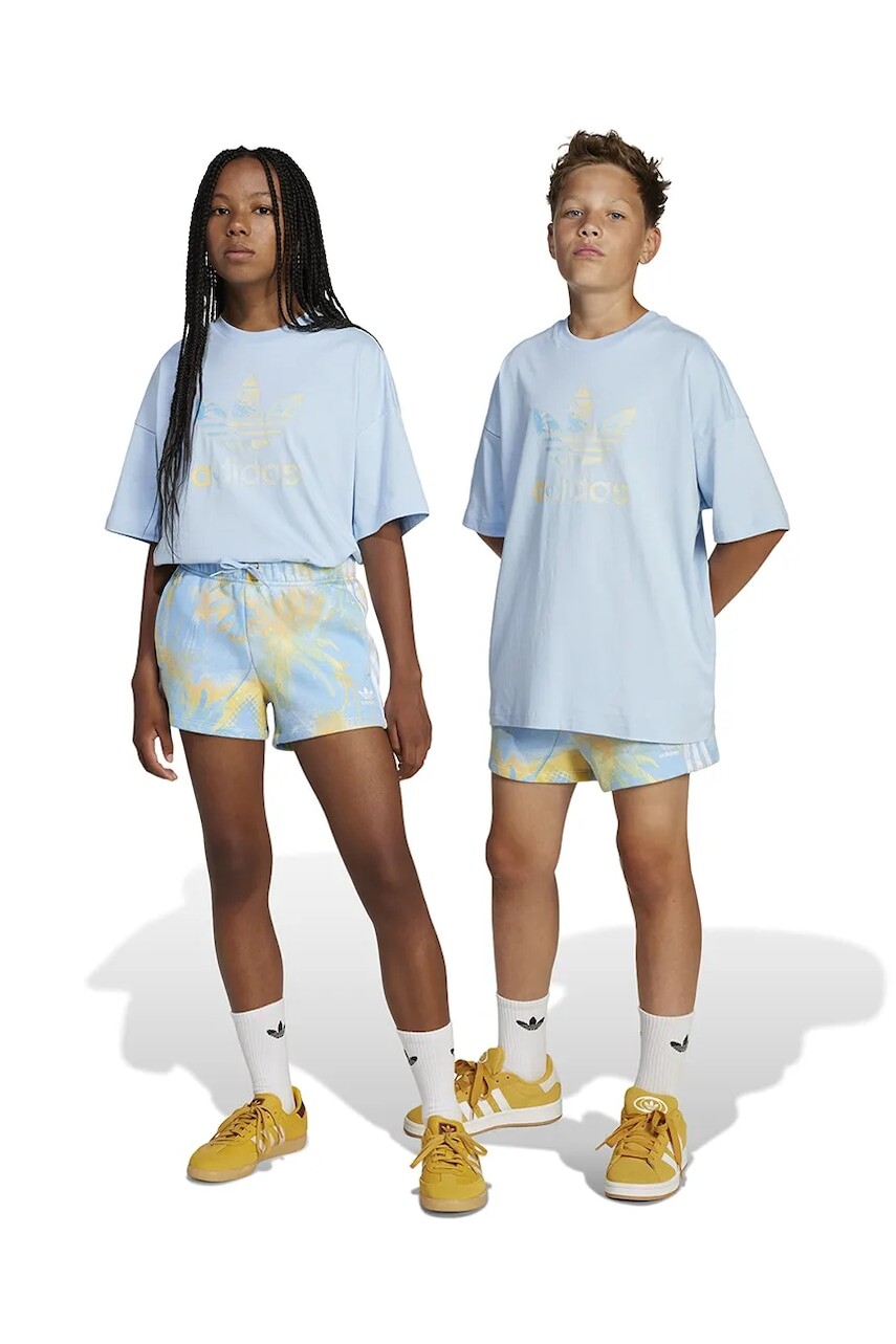Detské krátke nohavice adidas Originals vzorované, nastaviteľný pás JD2943