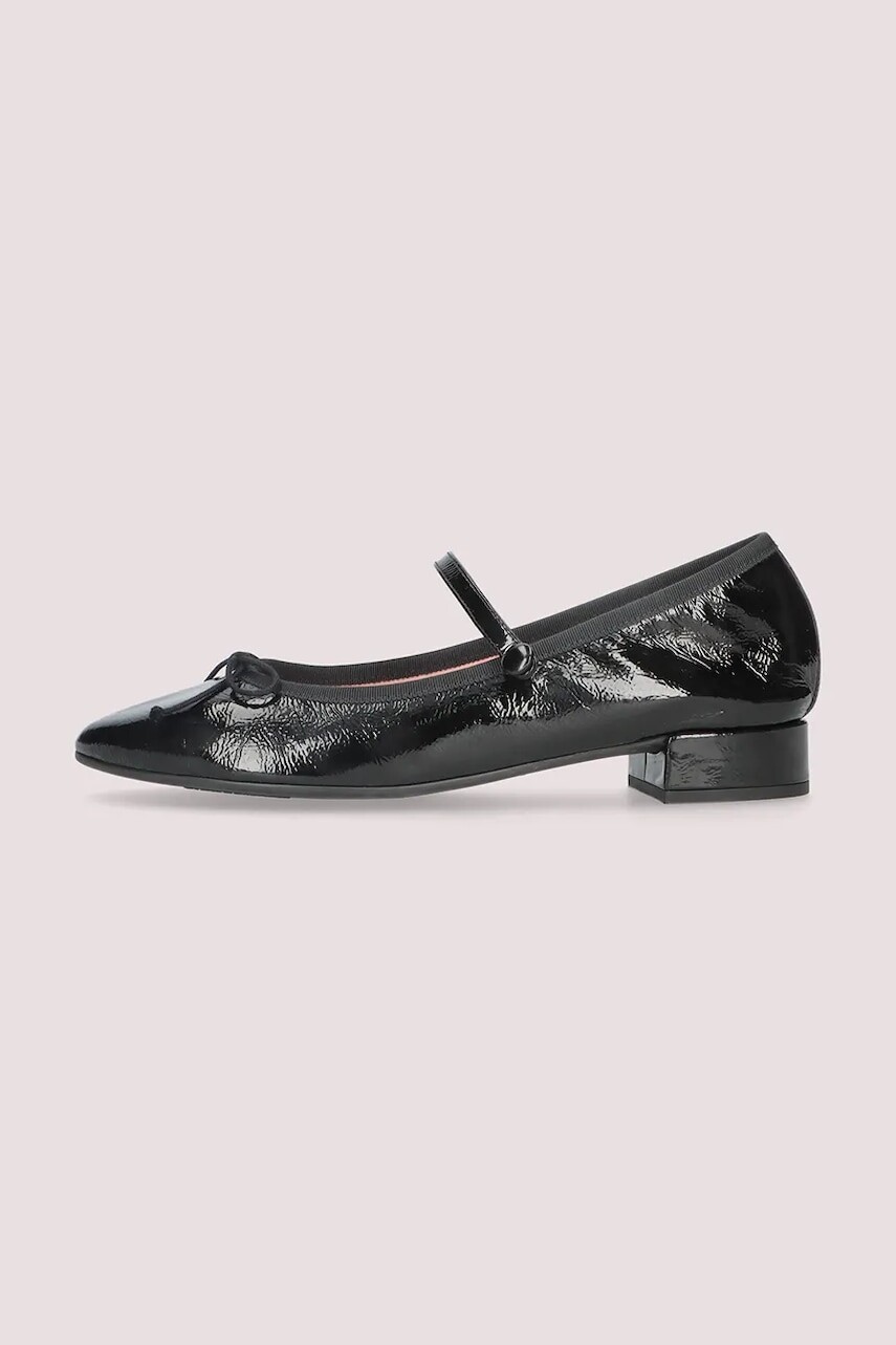 Kožené balerínky Pretty Ballerinas Gretschen čierna farba, 52237_A