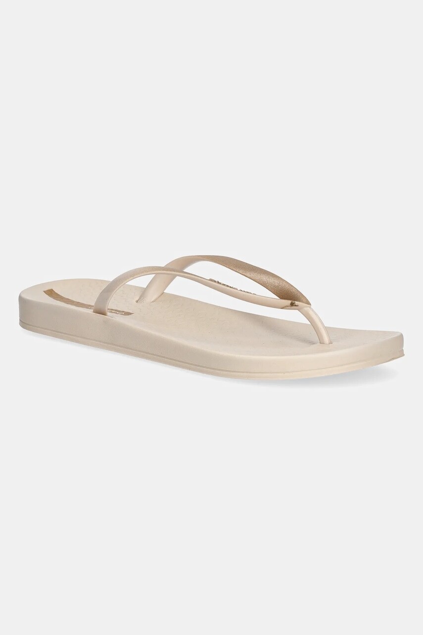 Šľapky Ipanema ANAT CONNECT dámske, béžová farba, na plochom podpätku, 83648-BD708