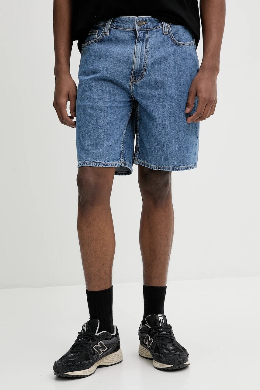 Rifľové krátke nohavice Guess Jeans pánske, M4YD37 D5M54