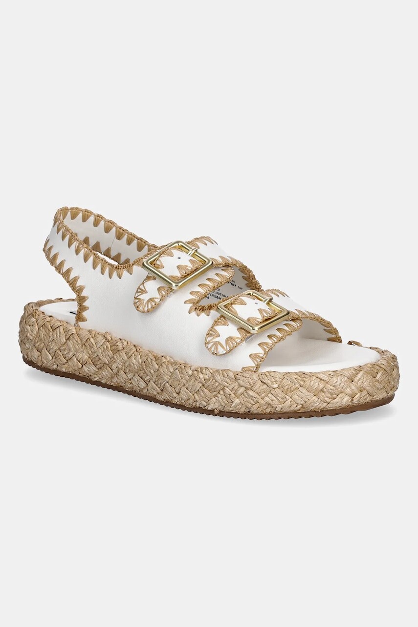 Kožené sandále Steve Madden Portofino dámske, biela farba, na platforme, SM11003073