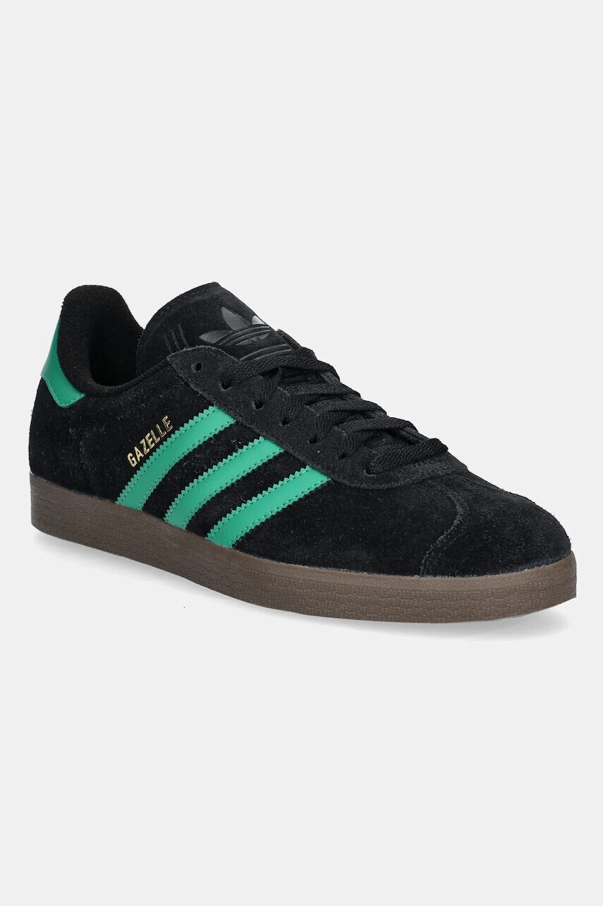 Semišové tenisky adidas Originals Gazelle čierna farba, JH5394